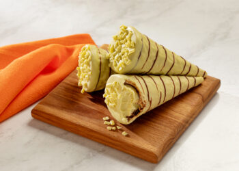 Aprenda a fazer Cone Trufado de Pistache: uma combinação irresistível de sabor e crocância