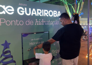 Águas Guariroba leva água tratada e geladinha de graça para Cidade do Natal