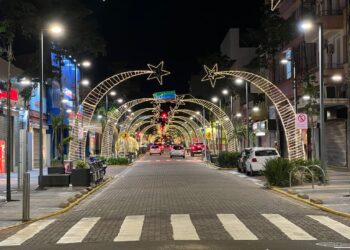 Luzes decorativas serão acesas nesta sexta para marcar o início das festividades de Natal, na Capital