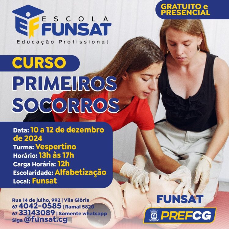 Escola Funsat oferece dois cursos do Programa Qualifica nesta semana