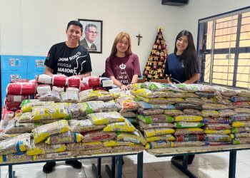 Sino da Caridade’ arrecada alimentos para famílias em situação de vulnerabilidade