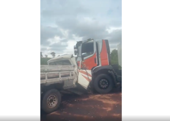 Capivara News TV: Colisão entre caminhonete e caminhão mata três idosos, na BR-163, nesta segunda, em MS