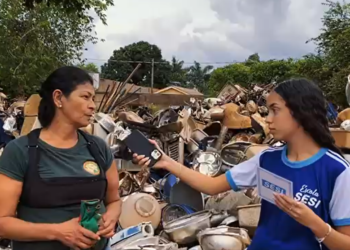 Alunos da Escola Sesi de Dourados produzem documentário sobre reciclagem