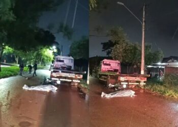 Jovem perde o controle de moto, bate em caminhão estacionado e morre, em Dourados