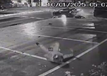 Capivara News TV: Vídeo mostra impacto de Volvo contra moto no Centro da Capital