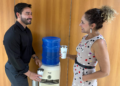 TJMS distribui copos reutilizáveis para servidores como parte de campanha