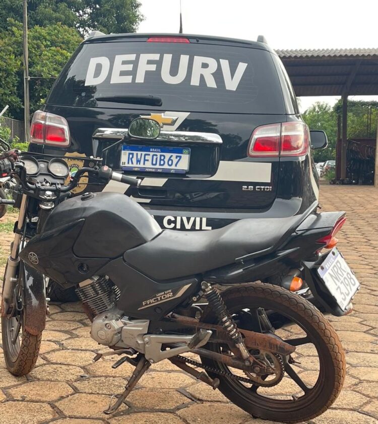 Você reconhece? Polícia Civil apreende motocicleta adulterada, em Campo Grande