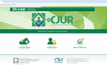 TCE comunica jurisdicionados sobre cadastro no e-CJUR para envio das prestações de contas
