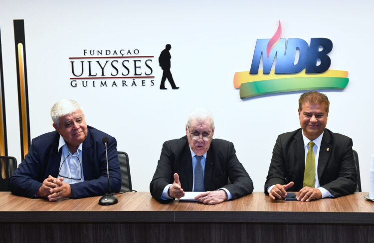 Em evento no Diretório Nacional do MDB, senador diz que garantiu R$  428 milhões para municípios de MS