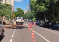 Motoristas devem ficar atentos às interdições parciais para instalação de travessias elevadas no entorno da Praça Belmar Fidalgo