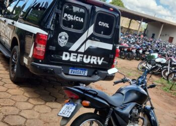 Defurv apreende moto adulterada no Conjunto Estrela do Sul, em Campo Grande