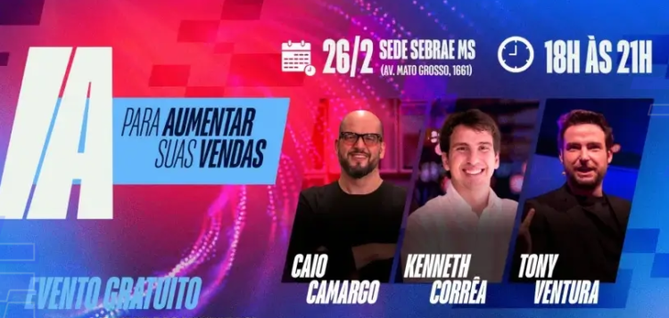 Descubra como a inteligência artificial pode ajudar empresas no aumento das vendas em talk show realizado pelo Sebrae