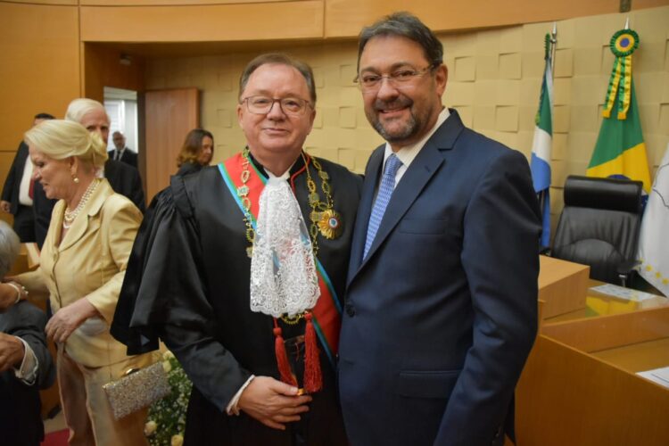 Presidente da Fiems esteve na posse da nova administração do Tribunal de Justiça de MS