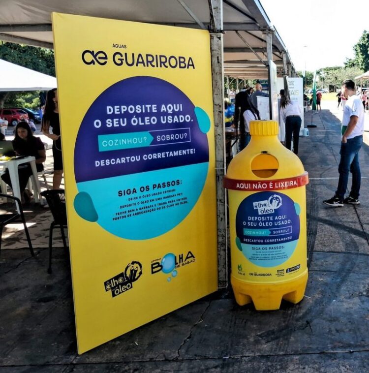 Águas Guariroba participa do 12ª Drive-Thru da Reciclagem com o programa De Olho no Óleo