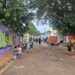 Grafiteiros transformam rua da Vila Nhanhá em uma galeria de arte a céu aberto