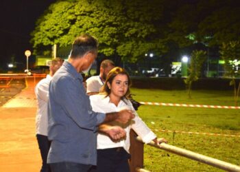 Prefeita Adriane e secretário vistoriam áreas afetadas por temporal em Campo Grande