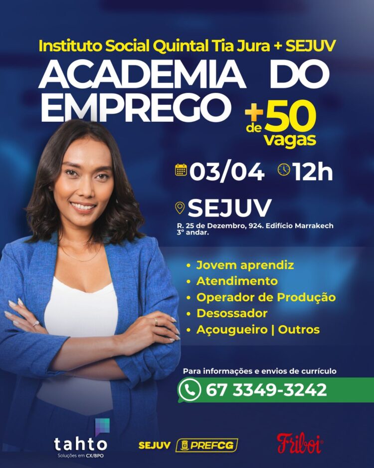 Sejuv promove balcão de emprego voltado para juventude nesta quinta-feira