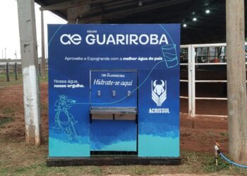 Expogrande 2025 conta com bebedouros com água gelada e de graça aos visitantes
