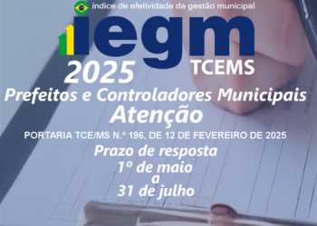 Começa dia 1º de maio prazo para envio das informações sobre Índice de Efetividade e Gestão Municipal