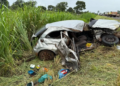 Condutor de Celta em ziguezague colide em caminhão, criança morre e mais 3 ficam feridos