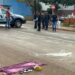 Homem aponta espingarda para PMs e é baleado no Centro de Sidrolândia