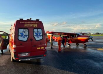 Avião do Corpo de Bombeiros MS resgata bebê debilitado e com febre no Pantanal