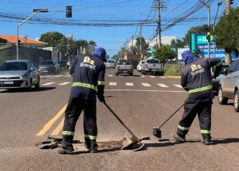 Prefeitura se mobiliza em força-tarefa pra tapa-buracos em 7 regiões de Campo Grande