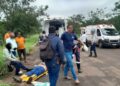 Quarenta passageiros de ônibus ficam feridos após ele cair de ponte na MS-436