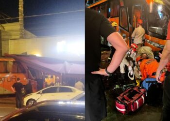 Ônibus desgovernado invade Café Mostarda e deixa pelo menos 1 cliente ferida na Capital