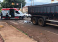 Ciclista morre atropelado por caminhão em cruzamento de Dourados