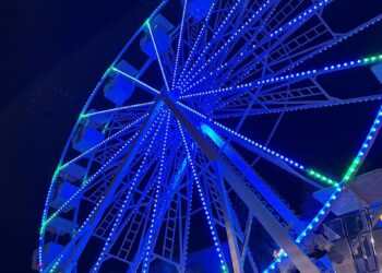 Do Lollapalooza para Campo Grande: roda gigante de 22 metros chega a shopping