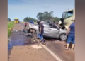 Casal morre em colisão frontal entre caminhonete Toro e carreta na BR-262