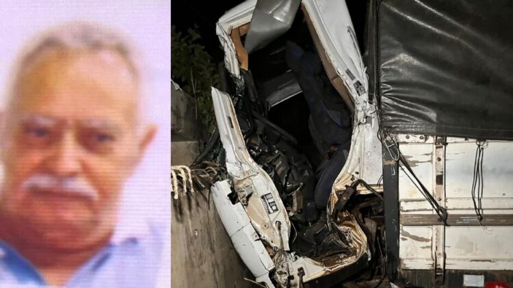 Condutor de caminhão morre ao colidir em ponte de concreto inacabada na BR-163