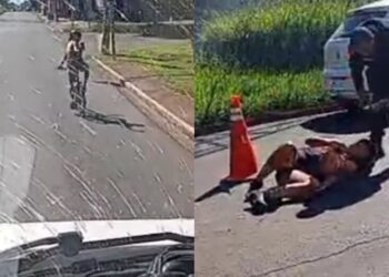 Capivara News TV: Ciclista que mostrava o dedo do meio para motorista acaba atropelada na Guaicurus