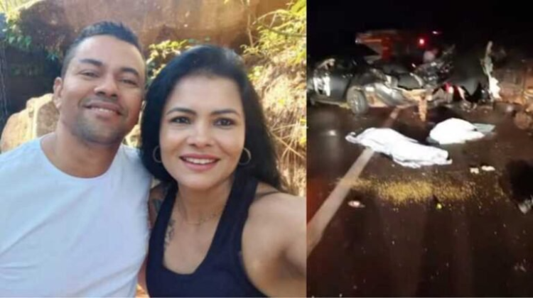 Casal morre e filha fica em estado grave após colisão entre carro e Hillux na BR-262 em MS