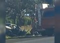 Condutor de Corsa morre em colisão entre 2 veículos na BR-262, saída pra Terenos