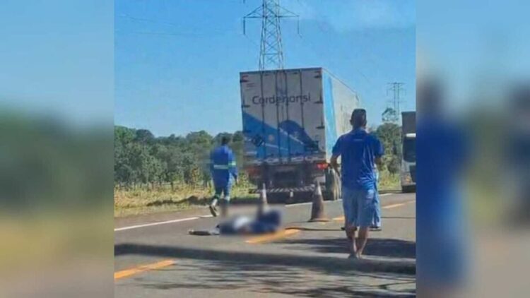 Homem morre na BR-262 perto de distrito de Três Lagoas e suspeita é de atropelamento