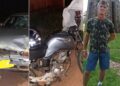 Colisão frontal entre moto e carro mata o motociclista na MS-145