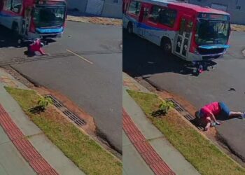 Capivara News TV: Vídeo mostra colisão com ônibus que deixou motociclista em estado gravíssimo