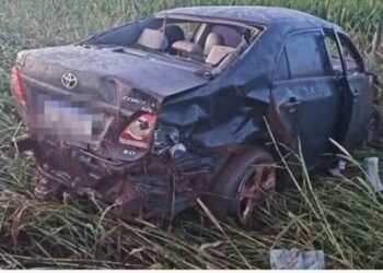 Mulher morre em capotamento na BR-376 em Ivinhema