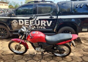 Honda CG 125 Fan furtada em condomínio da Vila Sobrinho é recuperada e receptador preso