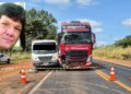 Acidente entre caminhões deixa um morto e outro ferido na MS-306 em Cassilândia