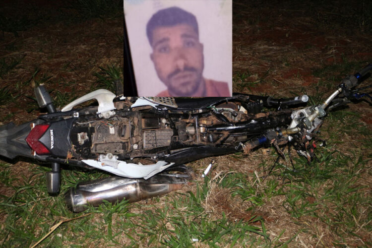 Motociclista entra na contramão colide com carreta e morre no rodoanel de Chapadão do Sul