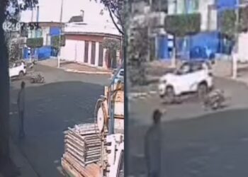 Capivara News TV: Motociclista fura preferencial, colide em Jeep e morre em cruzamento de Dourados