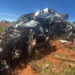 Condutor de Hilux invade pista contrária, colide com caminhão e morre na MS-112