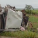 Grave acidente entre Saveiro e caminhão baú deixa feridos na BR-262 nesta manhã