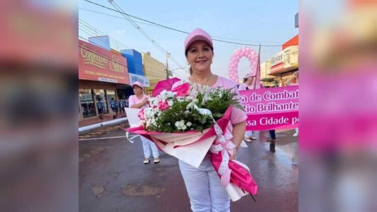 Atropelada por veículo, morre presidente de Rede de Combate ao Câncer em Rio Brilhante
