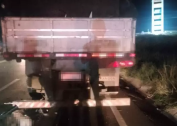 Motociclista morre ao colidir na traseira de carreta parada perto de Três Lagoas