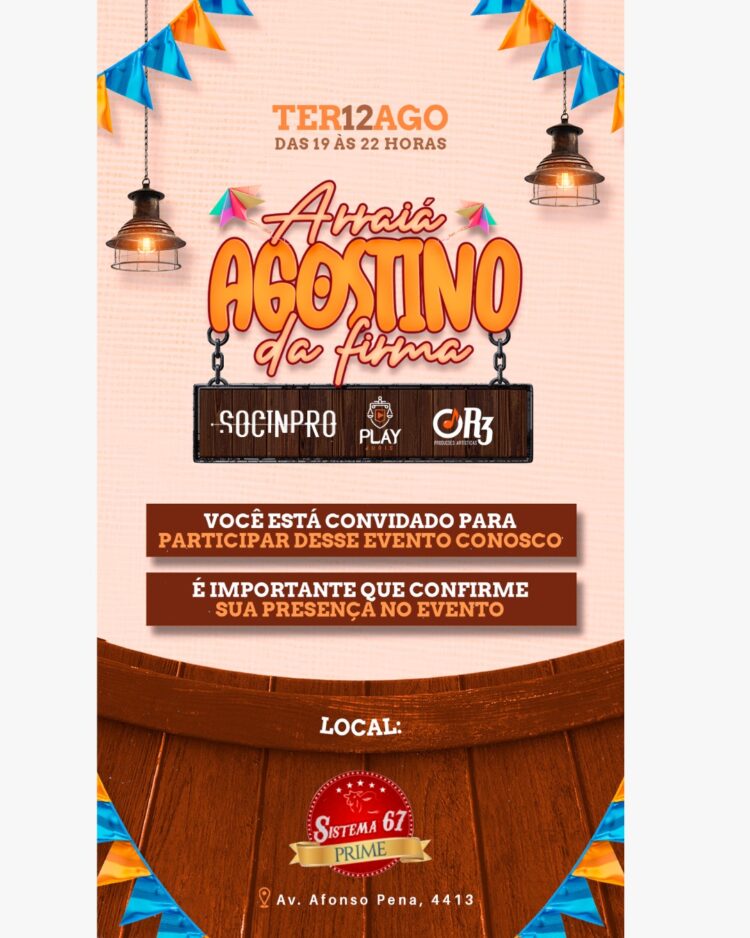 “Arraiá Agostino da Firma” promove encontro exclusivo da classe artística em Campo Grande