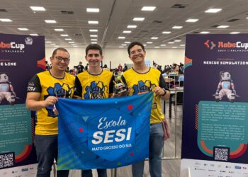 Equipe do Sesi fica entre os 10 melhores no mundial de robótica em Salvador
